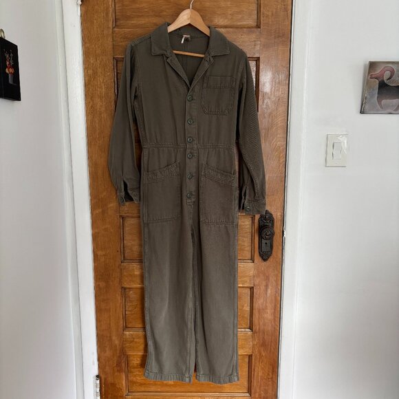 Free People Olive Jumpsuit - Picture 4 of 11